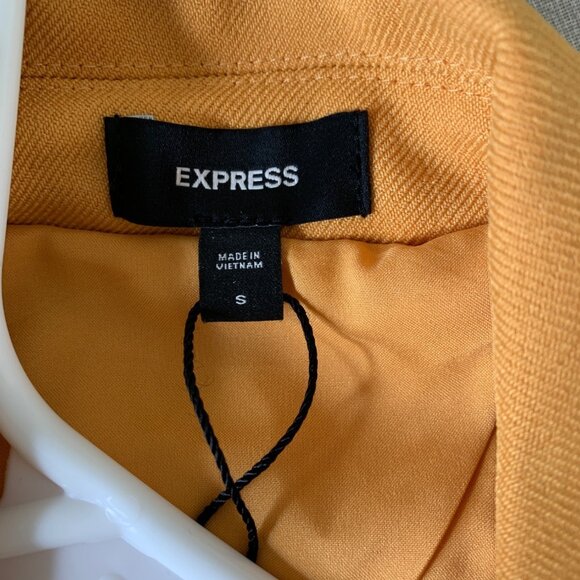 Express Yellow Womens Blazer Jacket Size Small NWT - Picture 8 of 11